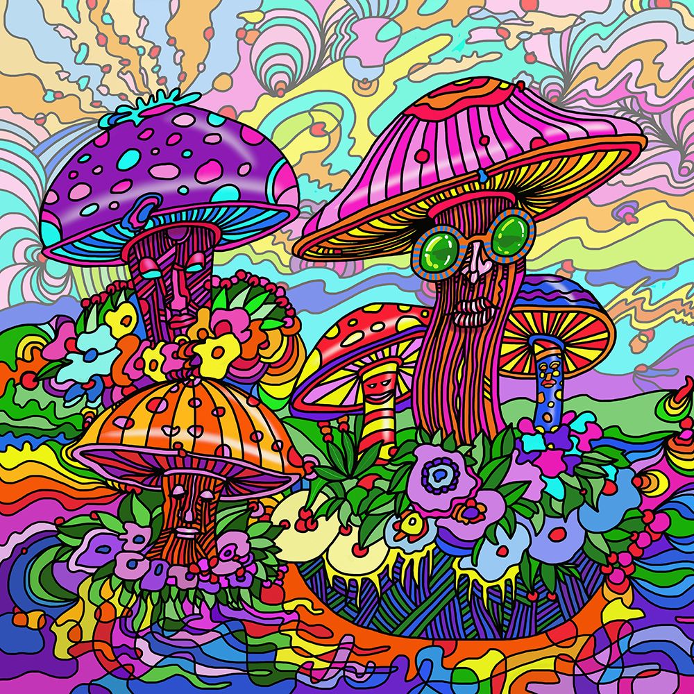 Pop-Art-Mushrooms