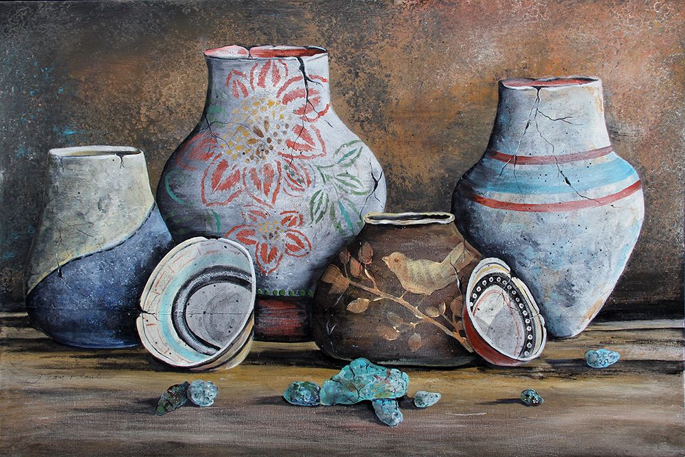 Clay Pottery Still Life-C