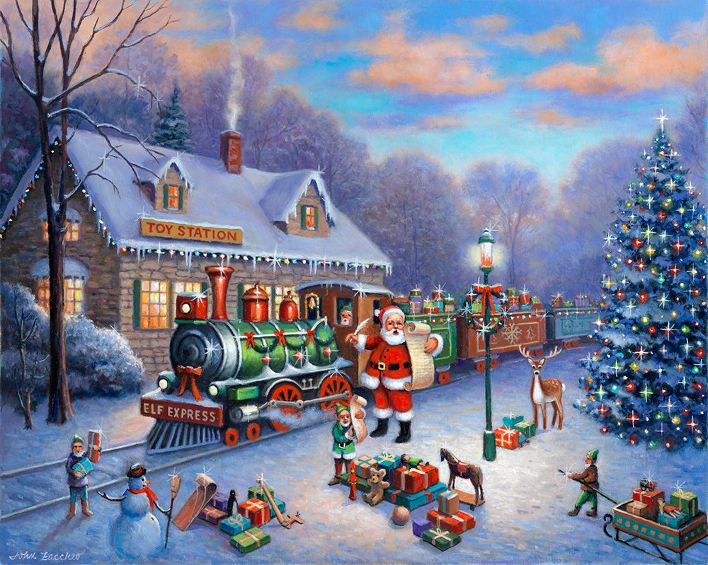 Loading the Elf Express for Christmas