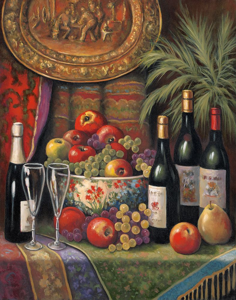 Wine And Floral 1