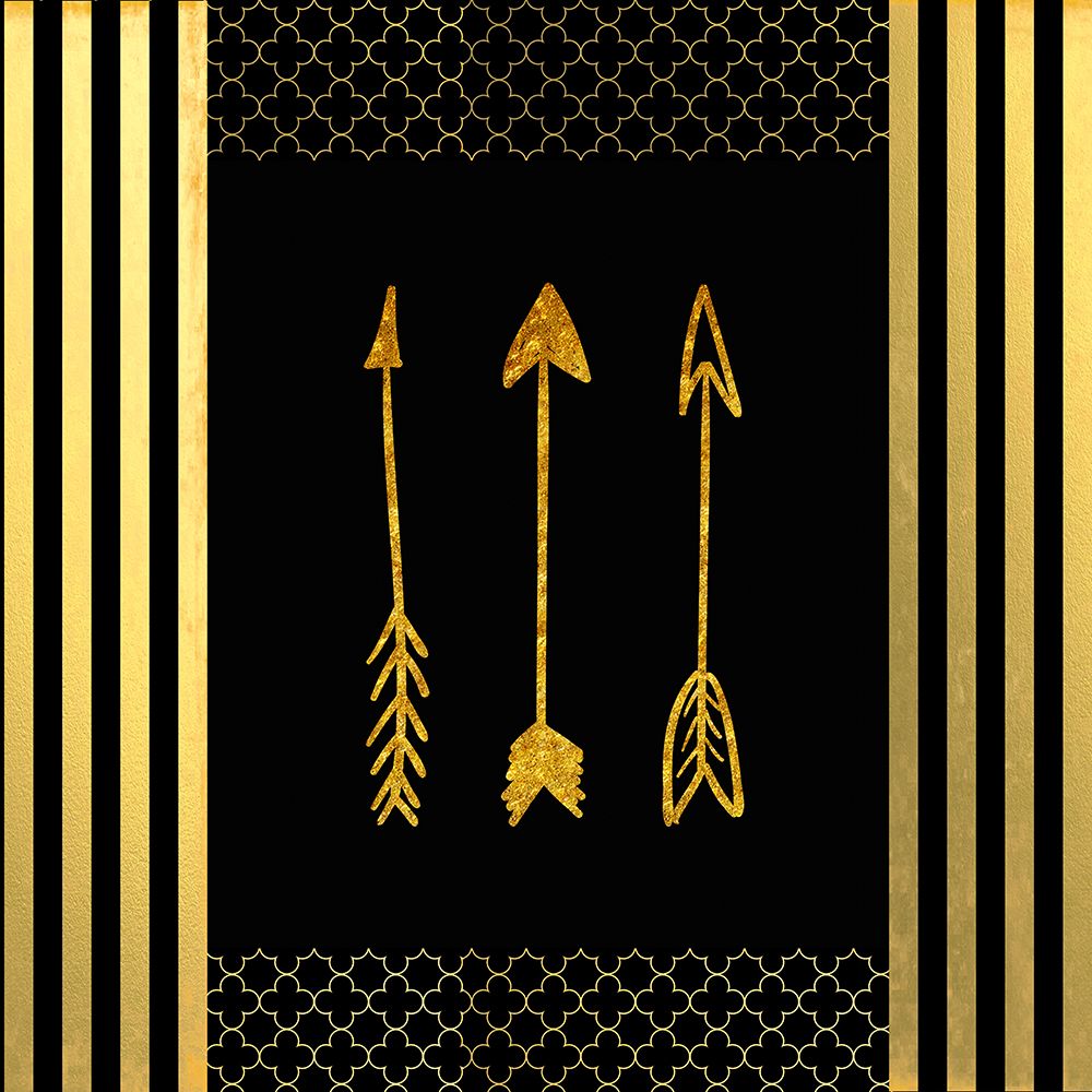 Black And Gold - Feathered Fashion Arrow