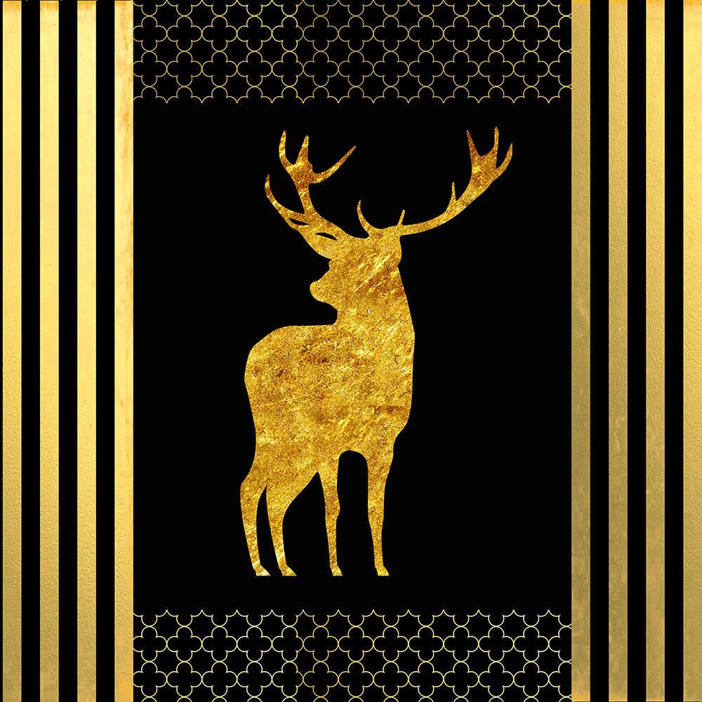 Black And Gold - Feathered Fashion Stag