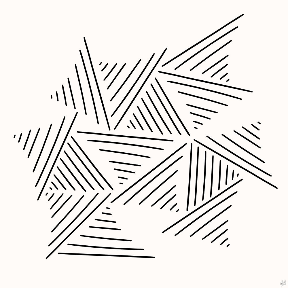 Line Triangle Collage