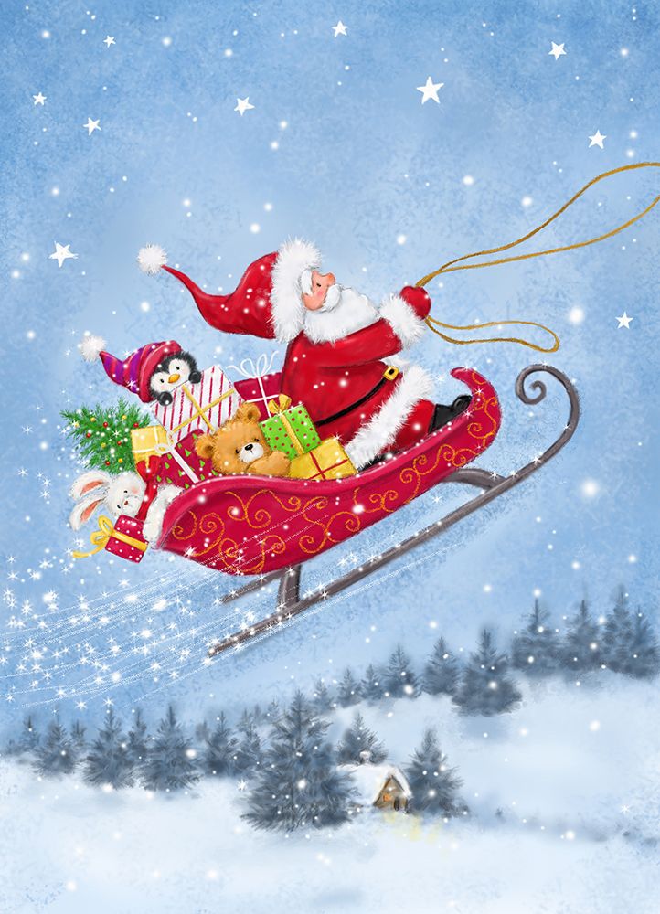Santa On Sleigh