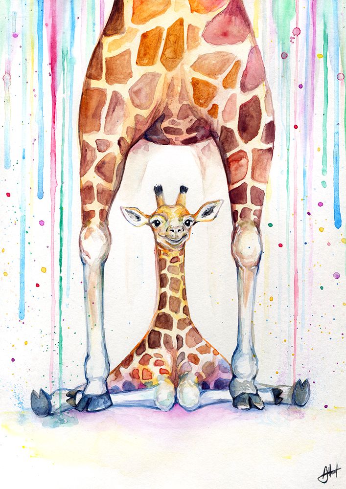 Gorgeous Giraffes (Rain)