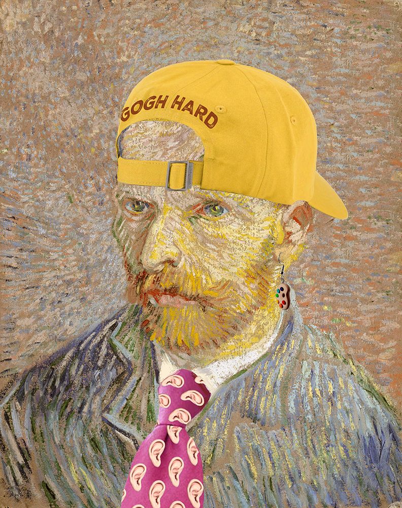 Self Portrait In Yellow Hat - Vincent Van Gogh - Redux