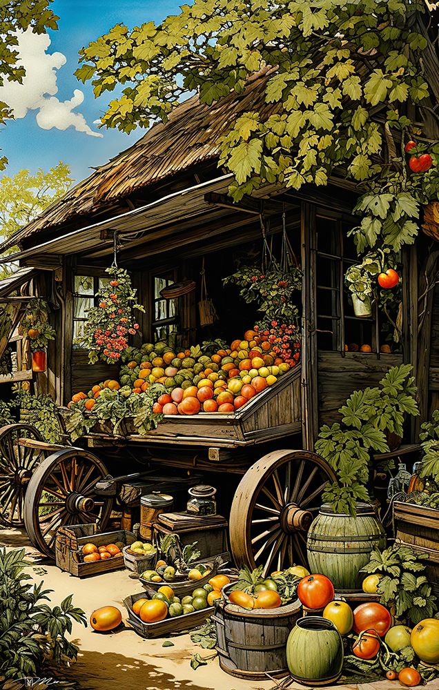 Farmhouse And Fruit
