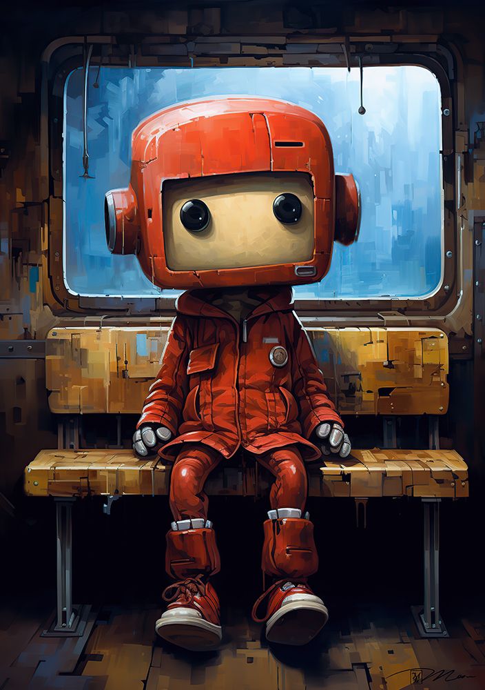 Red Robot In Train 1