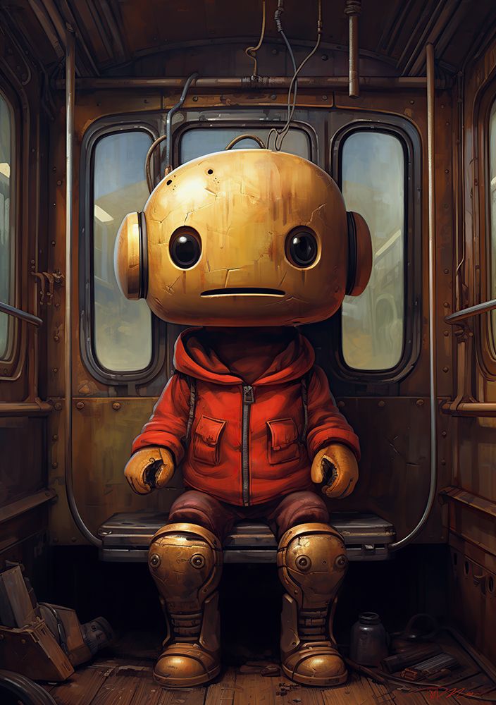 Red Robot In Train 2