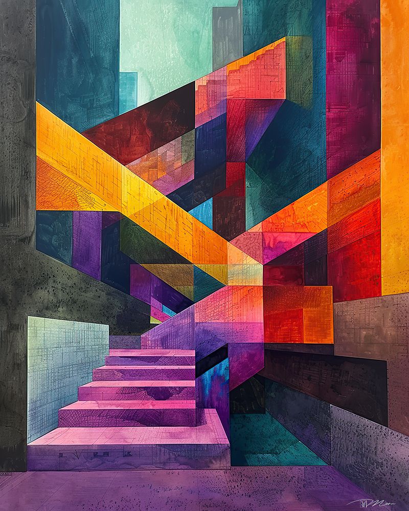 Colorfull Abstract Stairs