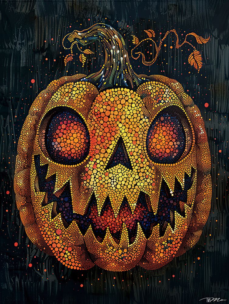 Pumpkin In Pontilism