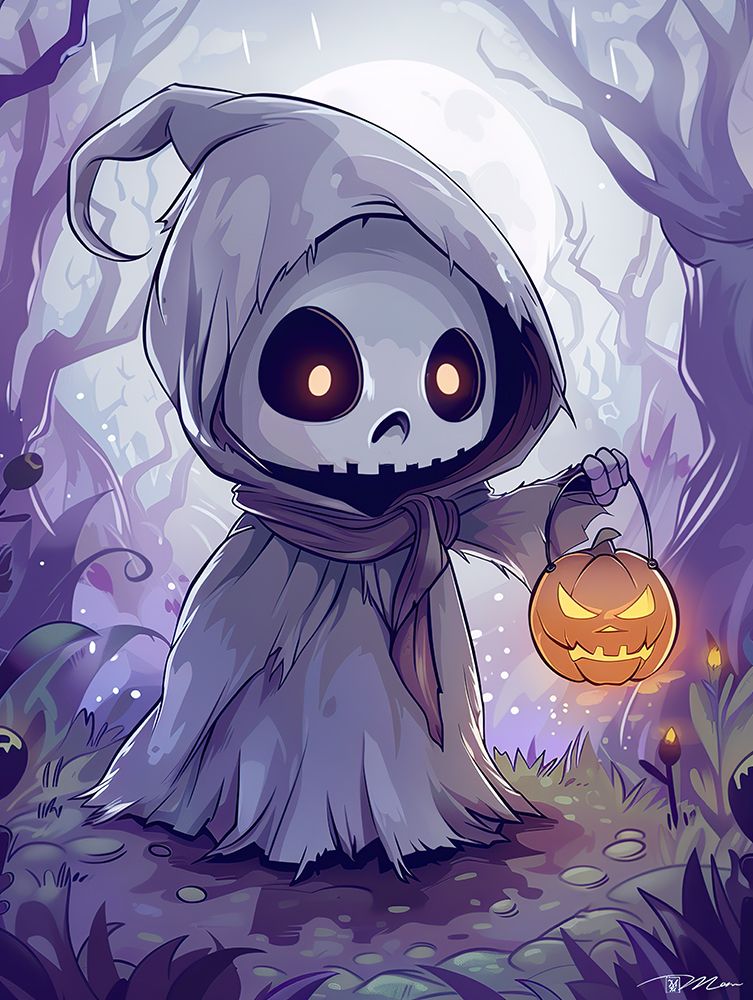 Small Skeleton With Lantern Pumpkin
