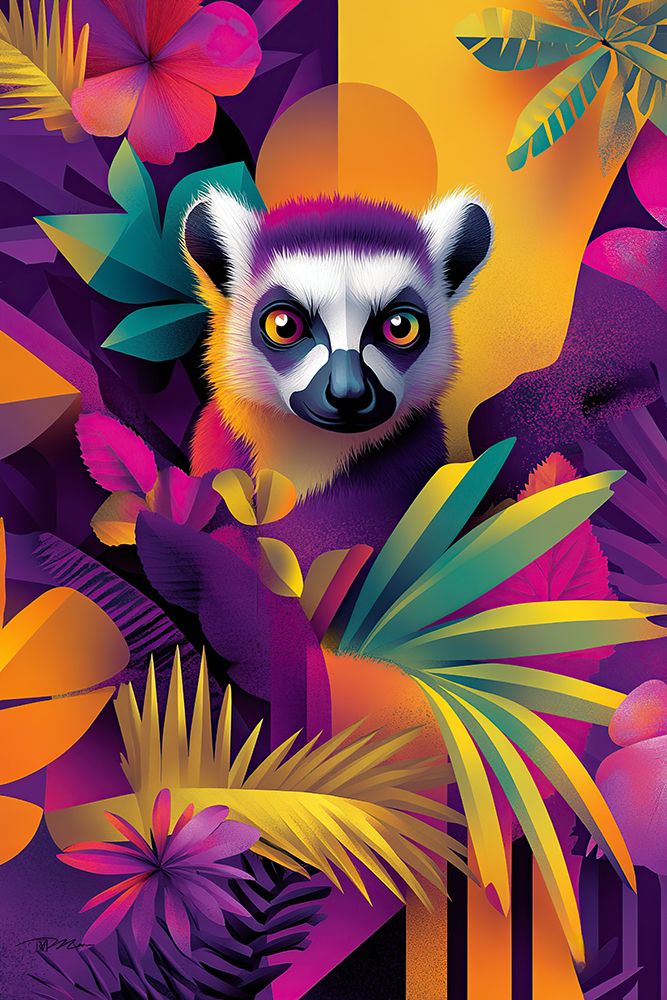 Lemur In Technicolor