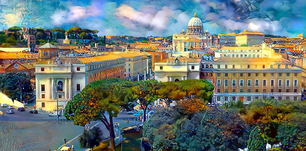 Vaticano San Pedro from San Angelo