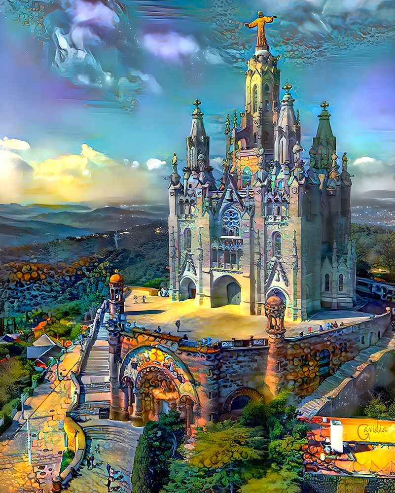 Barcelona Spain Tibidabo Church