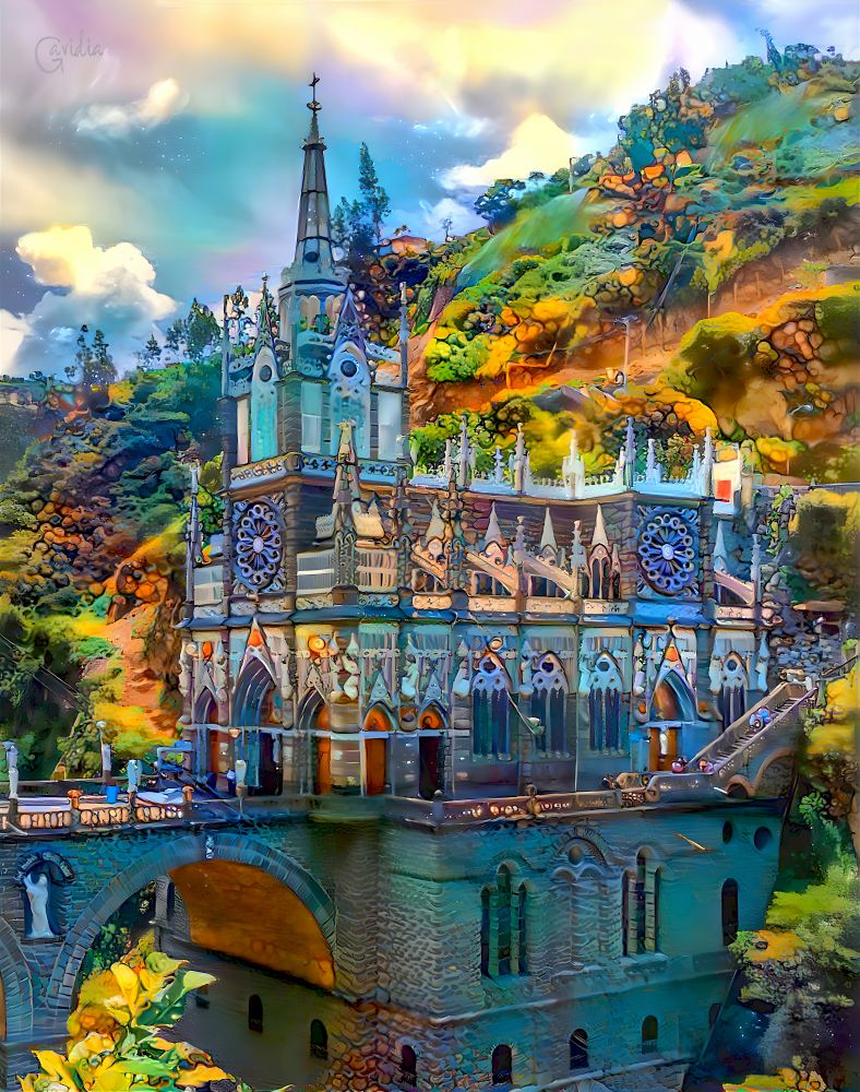 Ipiales Colombia Nuestra SenÌora de las Lajas Sanctuary