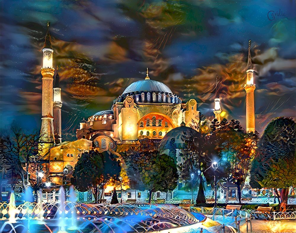 Istanbul Turkey Hagia Sophia Fountain