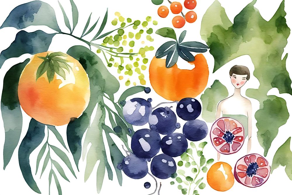 Simplified Fruits And Portraits 3