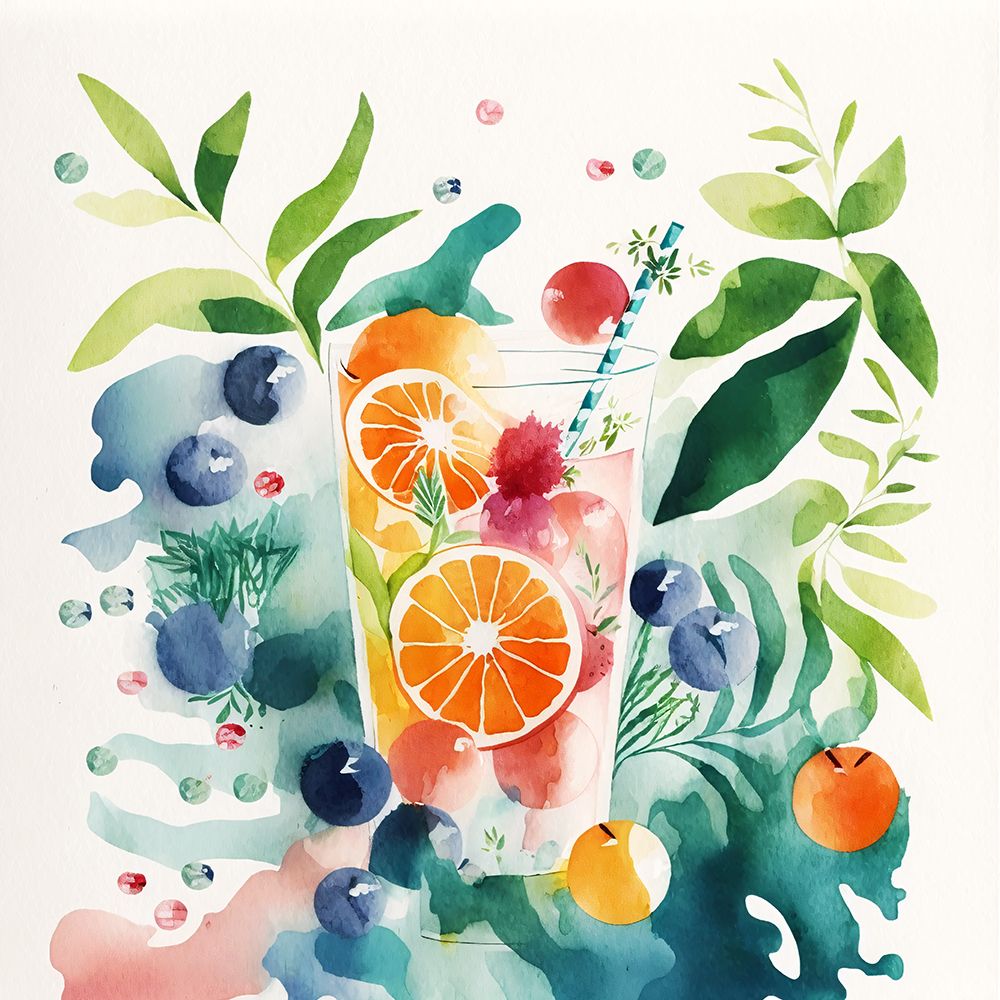 Simplified Fruits And Portraits 5