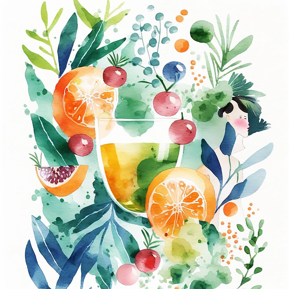 Simplified Fruits And Portraits 6