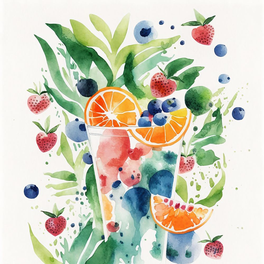Simplified Fruits And Portraits 10