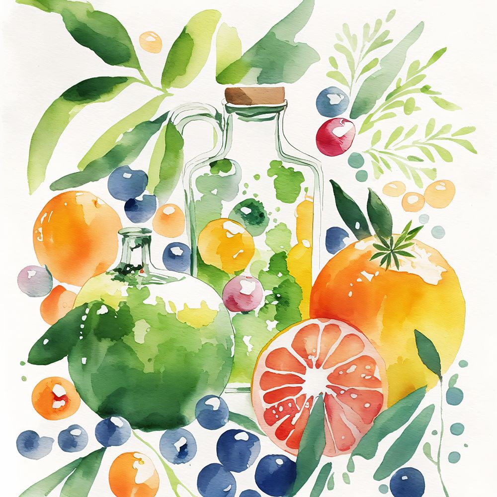 Simplified Fruits And Portraits 11