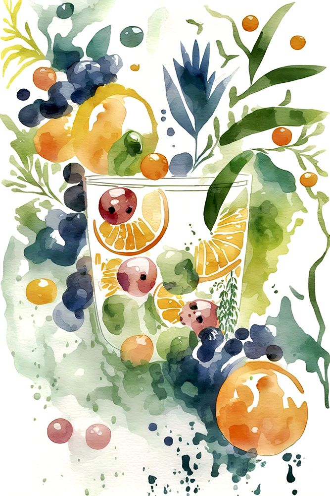 Simplified Fruits And Portraits 12