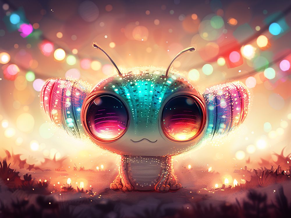 Cute Christmas Alien