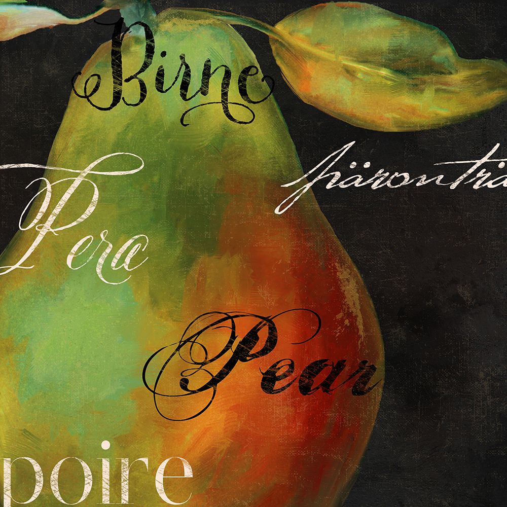 Painted Pear I