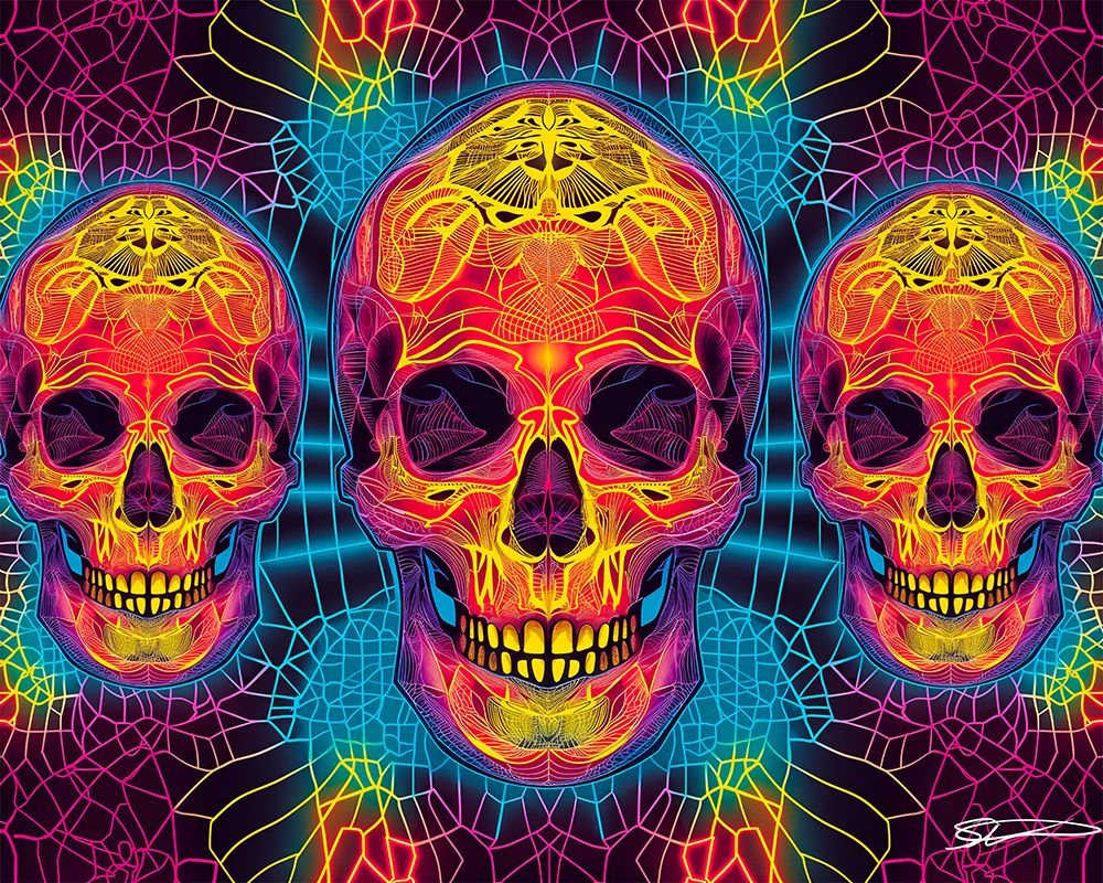 Psychedelic Skulls