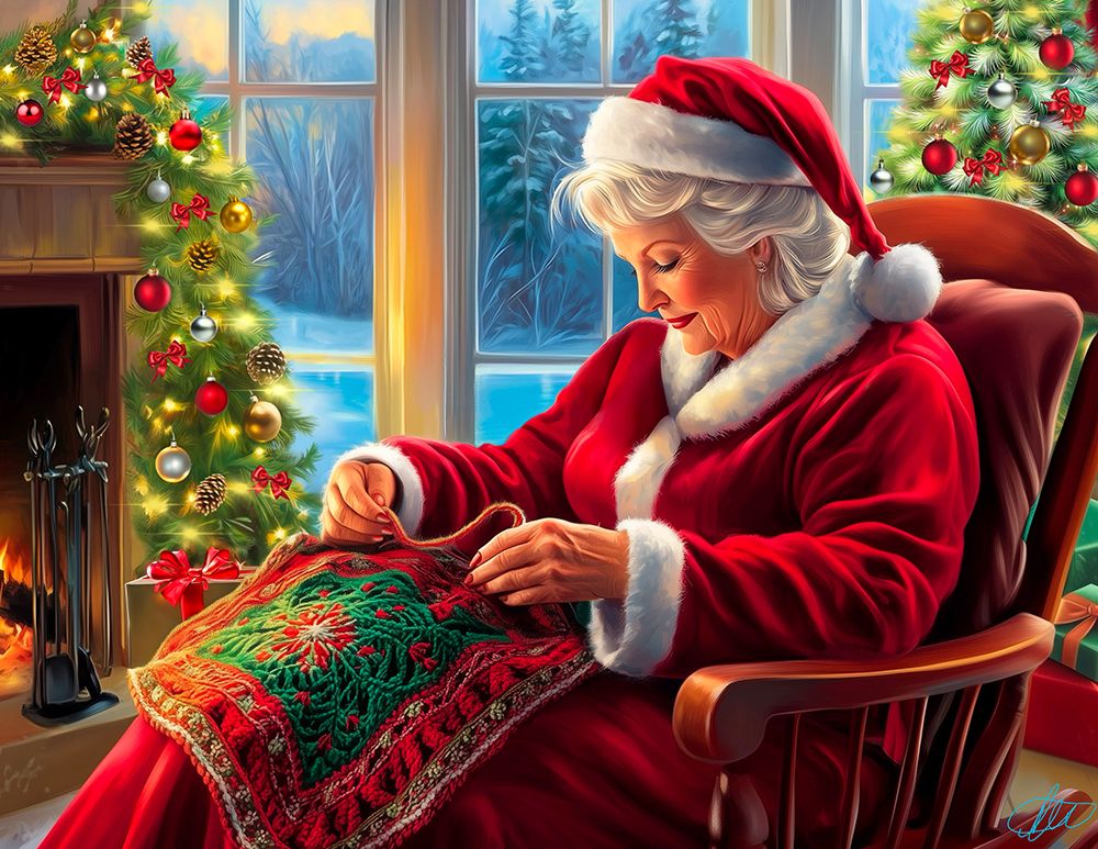 Mrs. Claus Knits