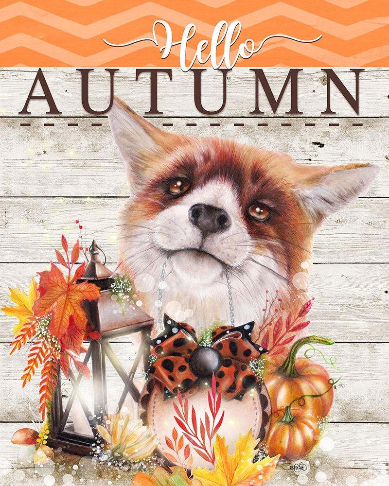 Hello Autumn  - Autumn Greetings Fox