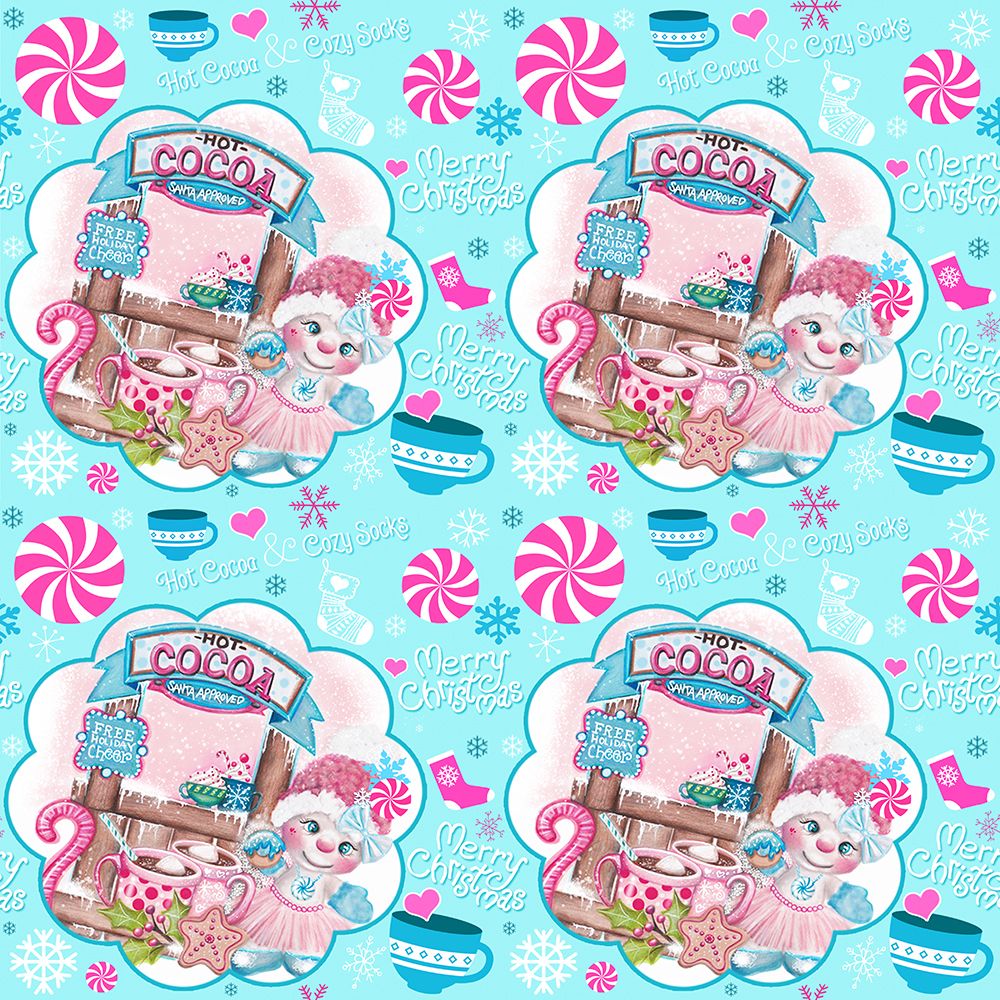 Santa Approved Cocoa - Snowman - Pattern
