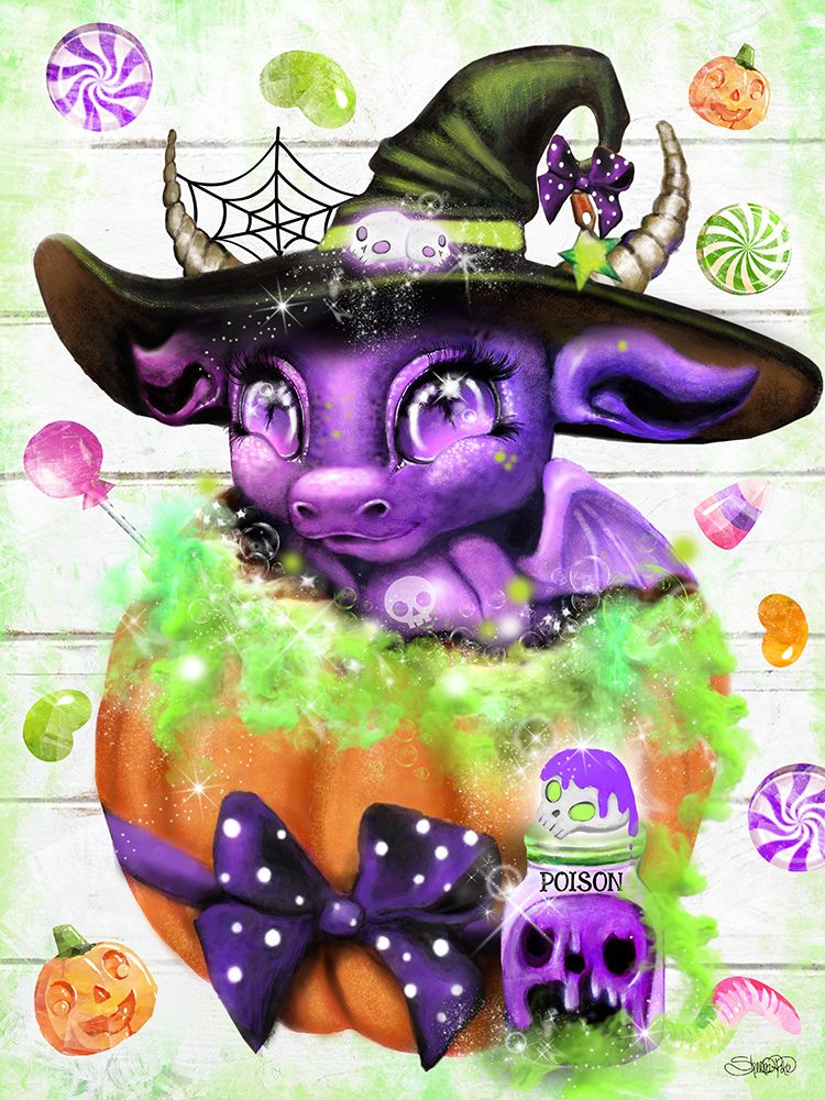 Witchy Halloween Dragon