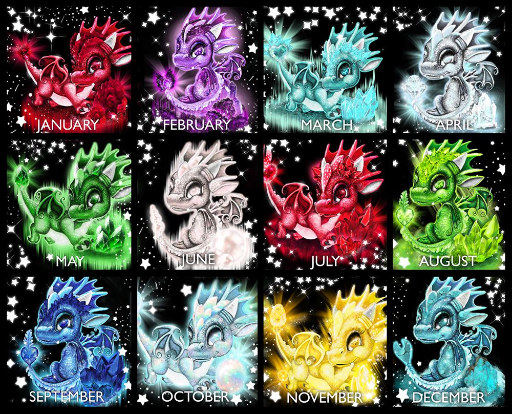 Lil Dragonz Birthstones