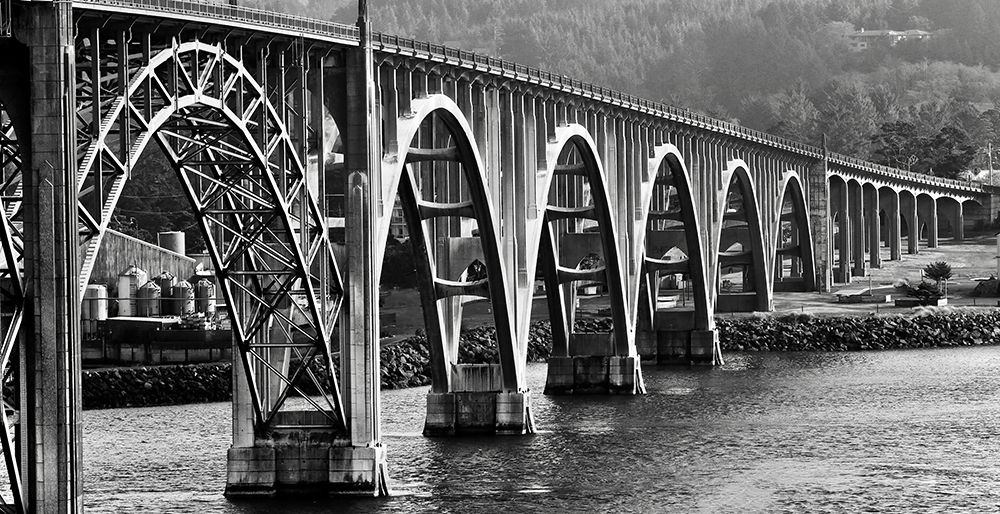 Oregon Bridge in Black and White