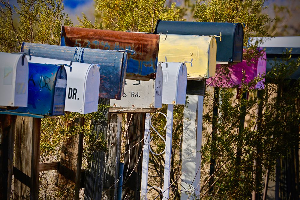 Colorful Route66 Mailboxes