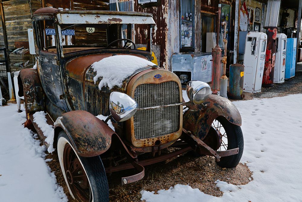 Vintage Gas Station and Model T