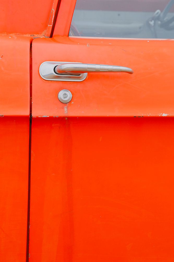 Vintage Red Car Door2