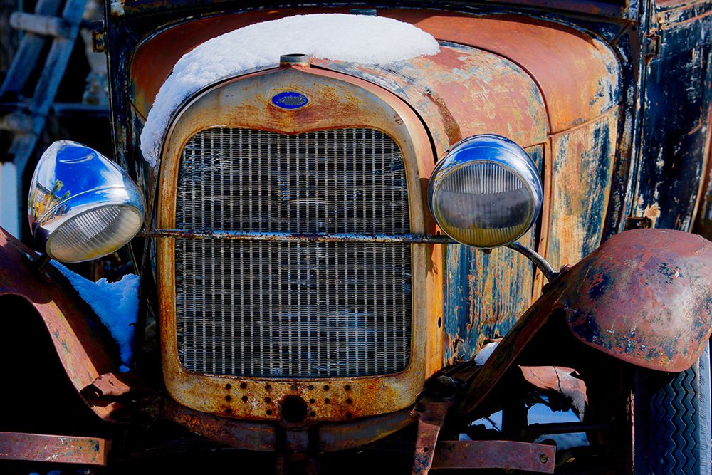 Vintage Snowy Model T 2