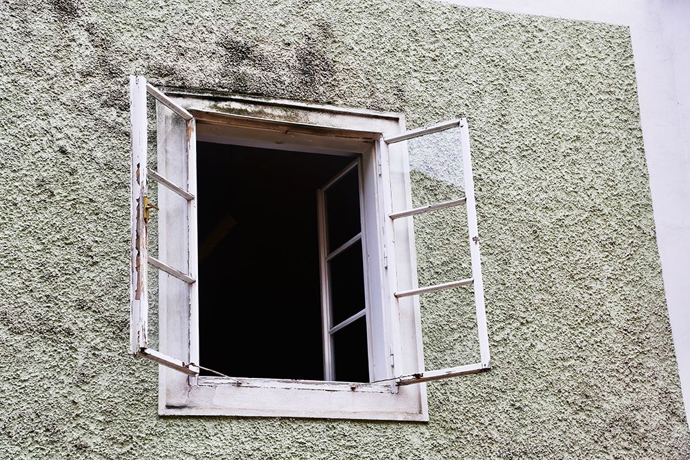 White Open Window