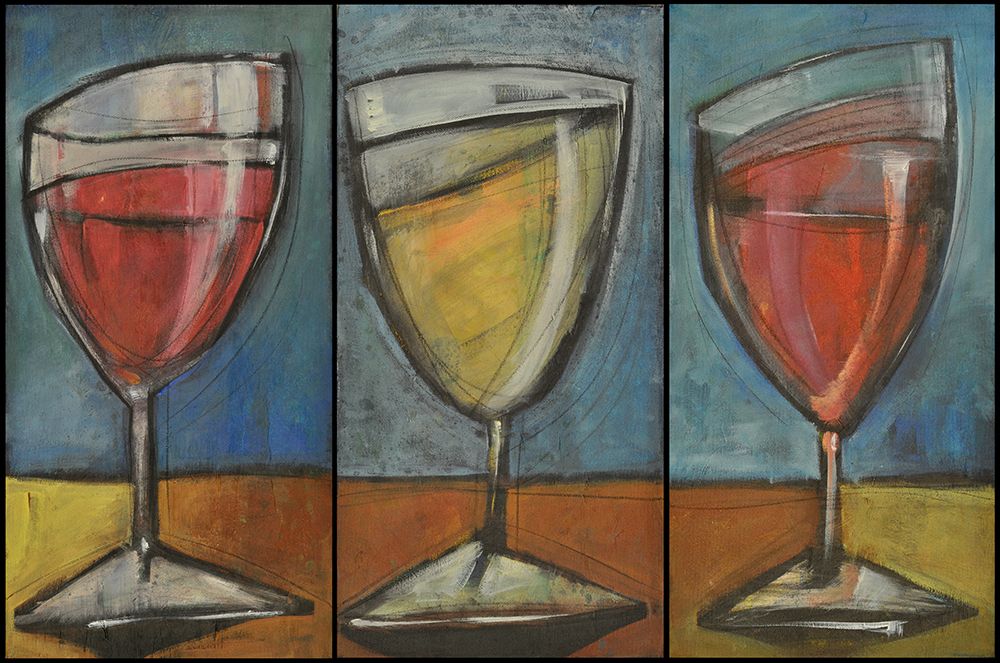 Wine Trio Triptych