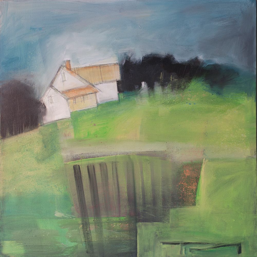 House On Hill With Garden