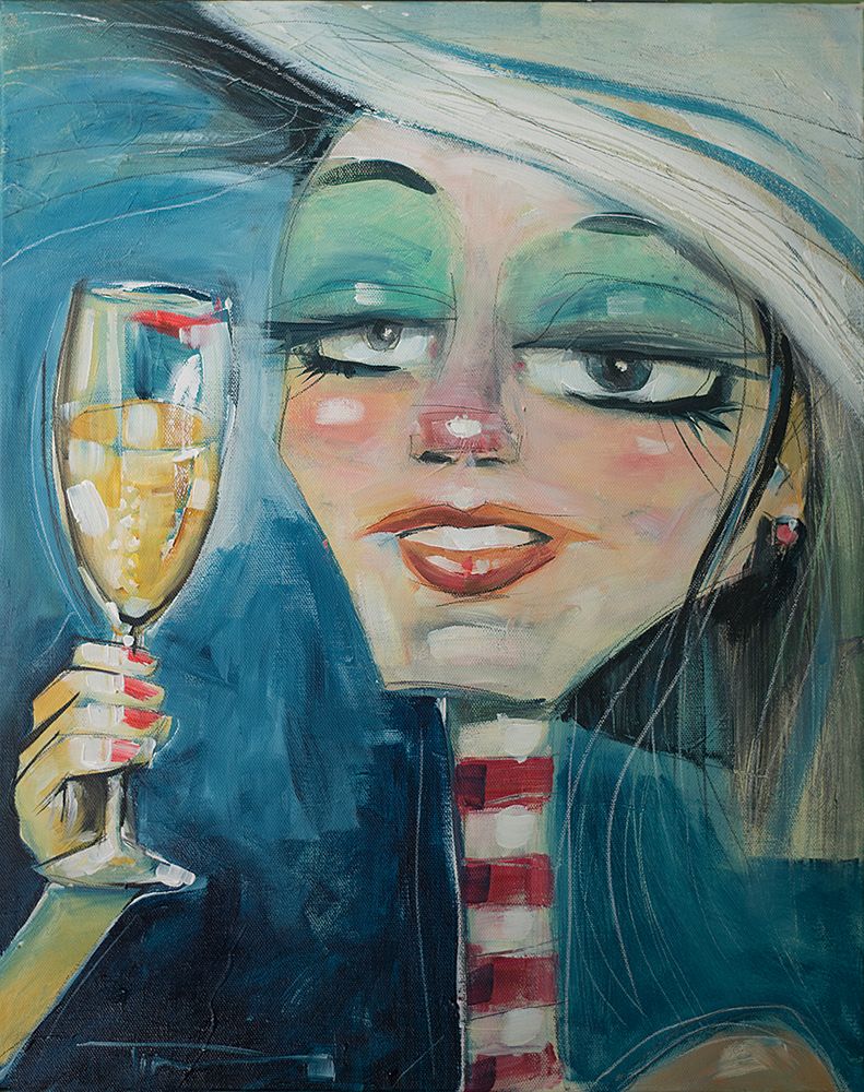 Trixie With Champagne
