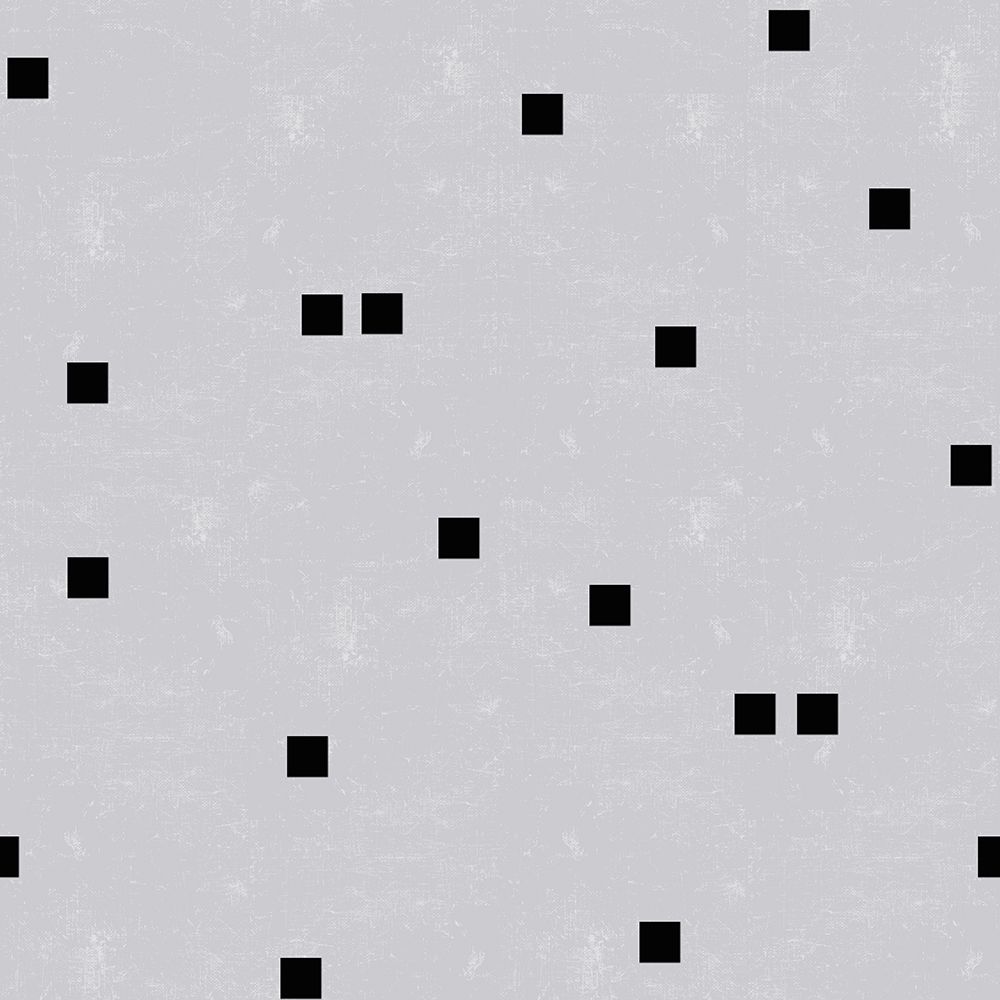 Linen Gray Black Squares Confetti