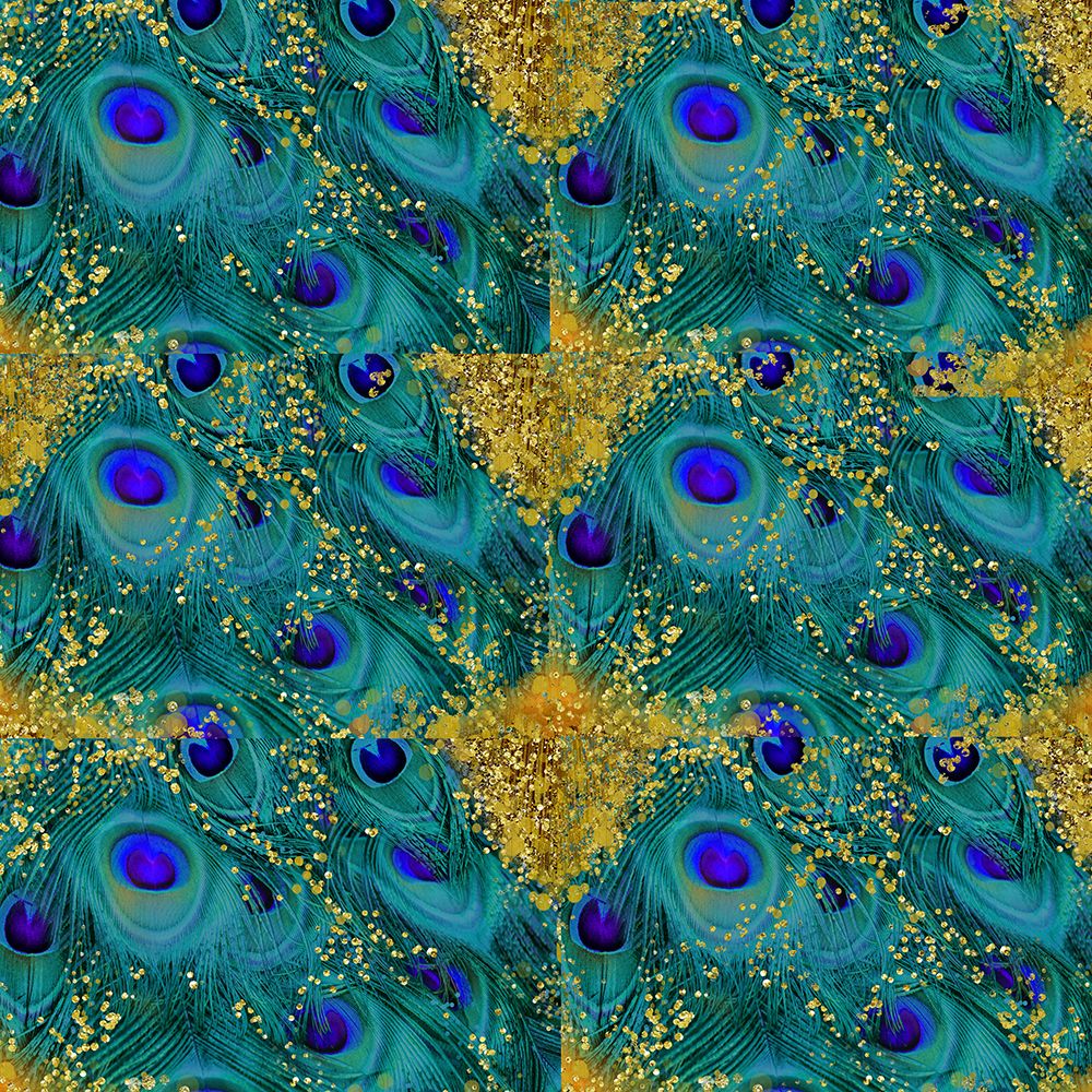 Gold Speckled Peacock Pattern