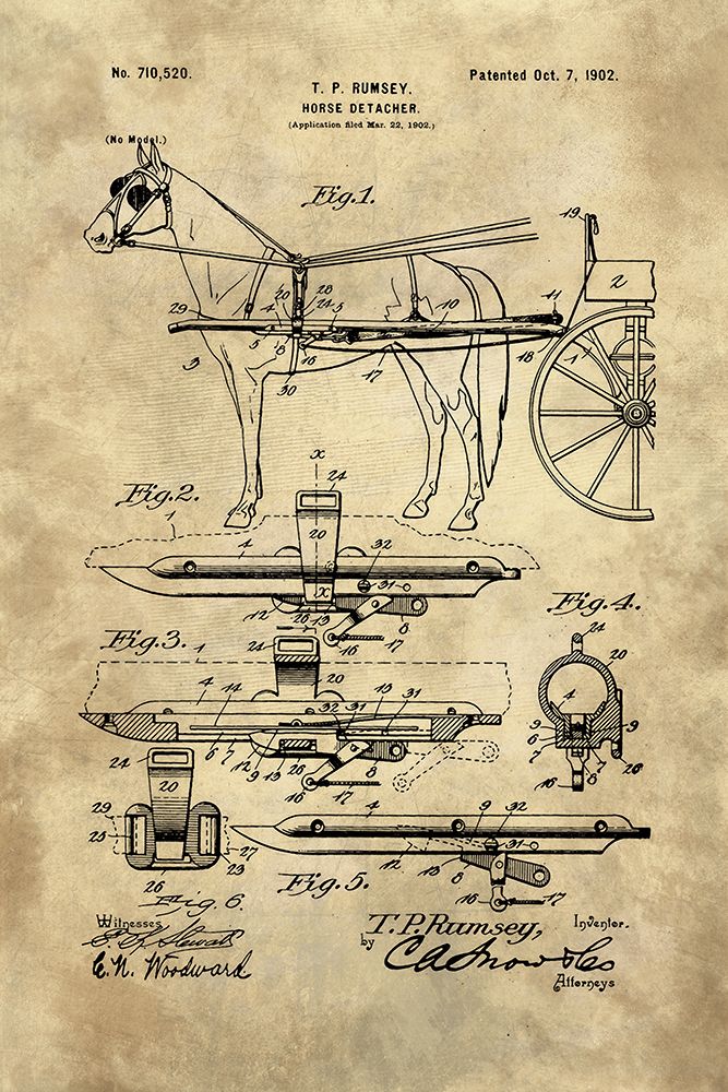 Horse Detacher Blueprint - Industrial Farmhouse
