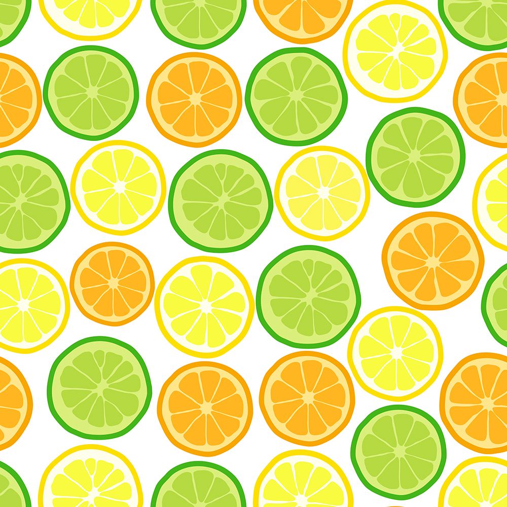 Citrus on White