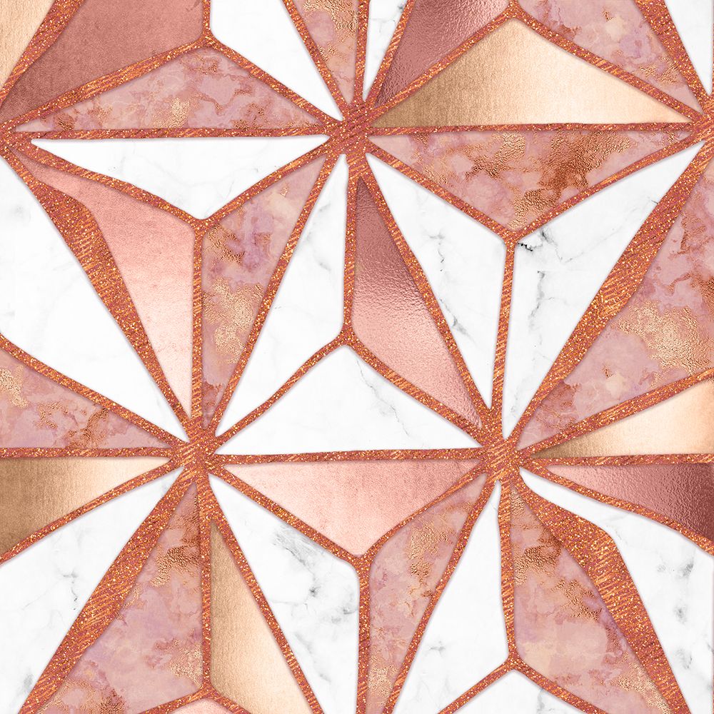 Rosegold Marble Abstract Kites