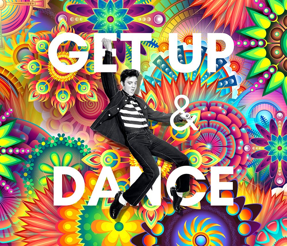 Get Up and Dance Elvis Psychodelic